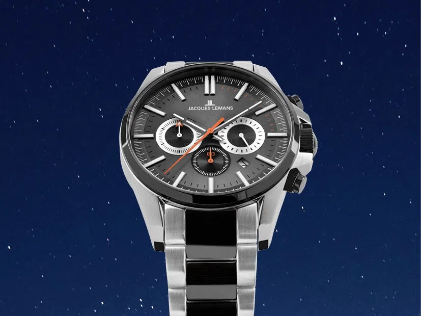 Reloj análogo con cronógrafo