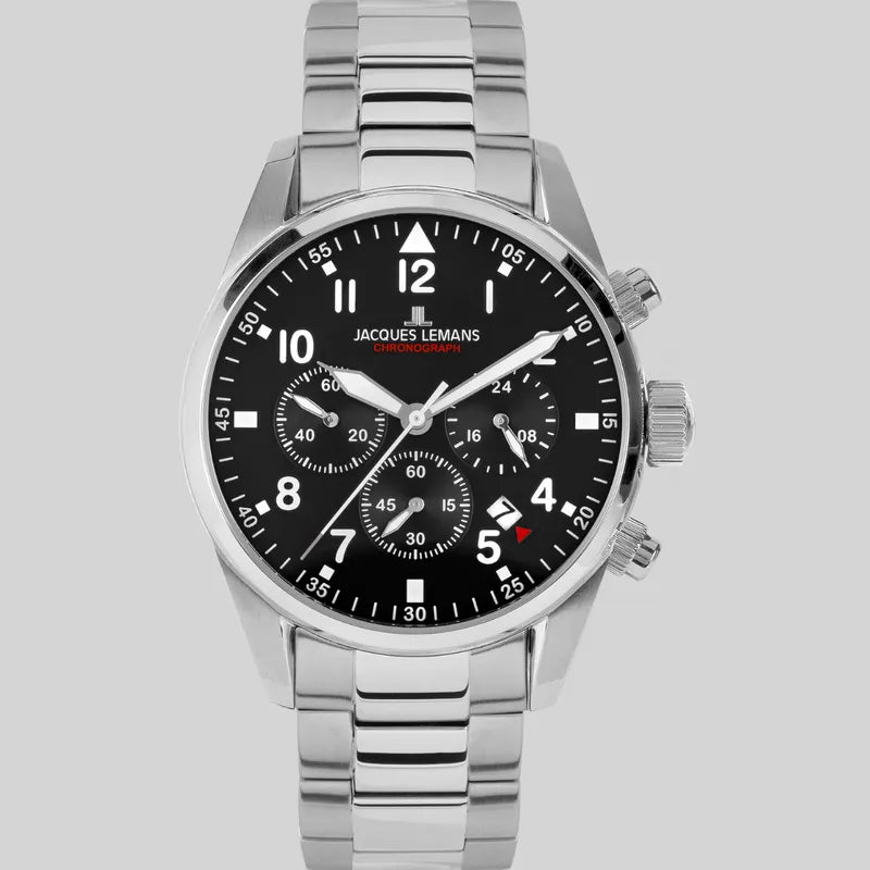 Reloj JACQUES LEMANS 42-11C Men´s Con fecha-Acero - mx Reloj JACQUES LEMANS 42-11C Men´s Con fecha-Acero - mx