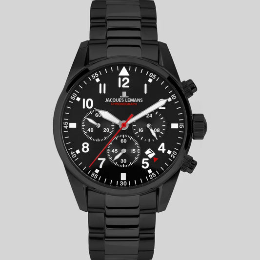 Reloj para Hombre Reloj Jacques Lemans - Reloj análogo pulsera hombre con cronógrafo - 42-2H